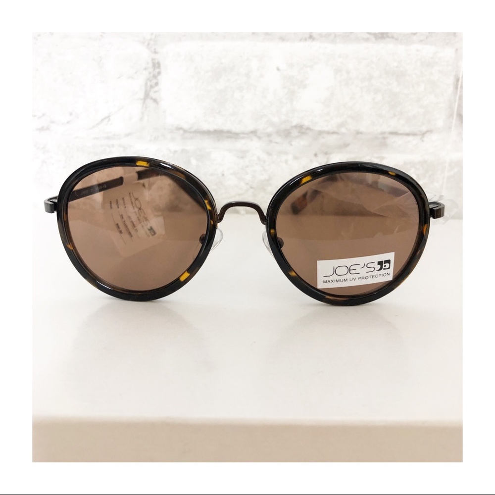 JOE'S JEANS |🆕49mm Round Sunglasses Dark Tortoise
